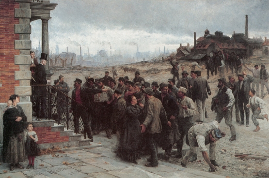 Der Streike (De staking), Rober Koehler, 1886.
